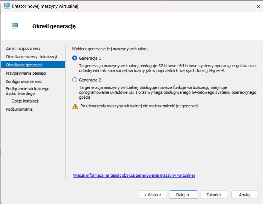 Konfiguracja Hyper-V